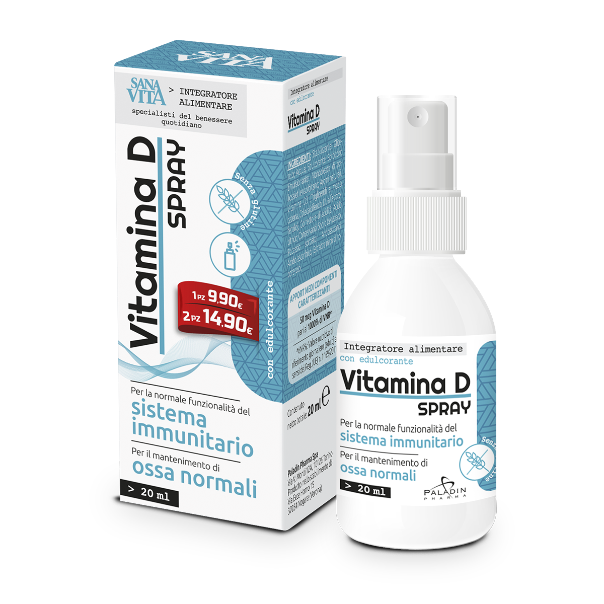 Sanavita Vitamina D Spray 20ml