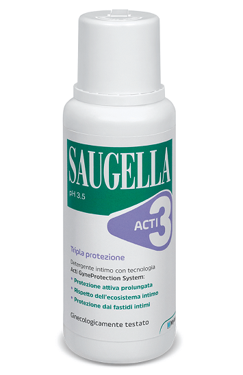 Saugella Acti3 Detergente Intimo pH 3.5 100ml