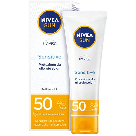 Nivea Sun Uv Crema Viso Pelli Sensibili SPF50 50ml