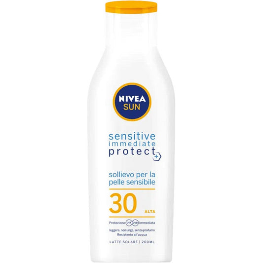 Nivea Sun Sensitive Immediate Protect Latte Solare Corpo SPF30 200ml