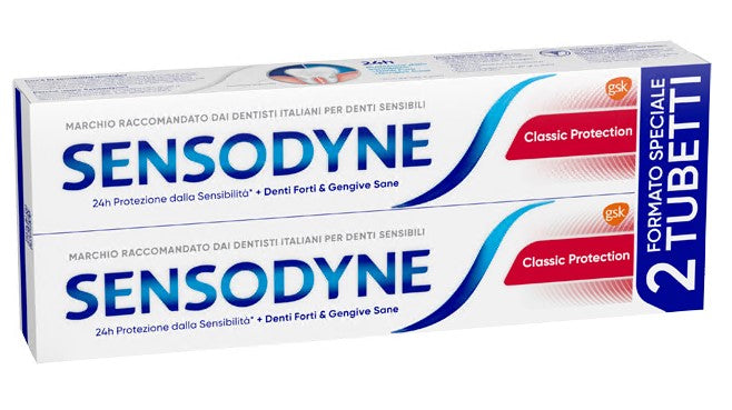 Sensodyne Classic Protection Dentifricio 2x75ml