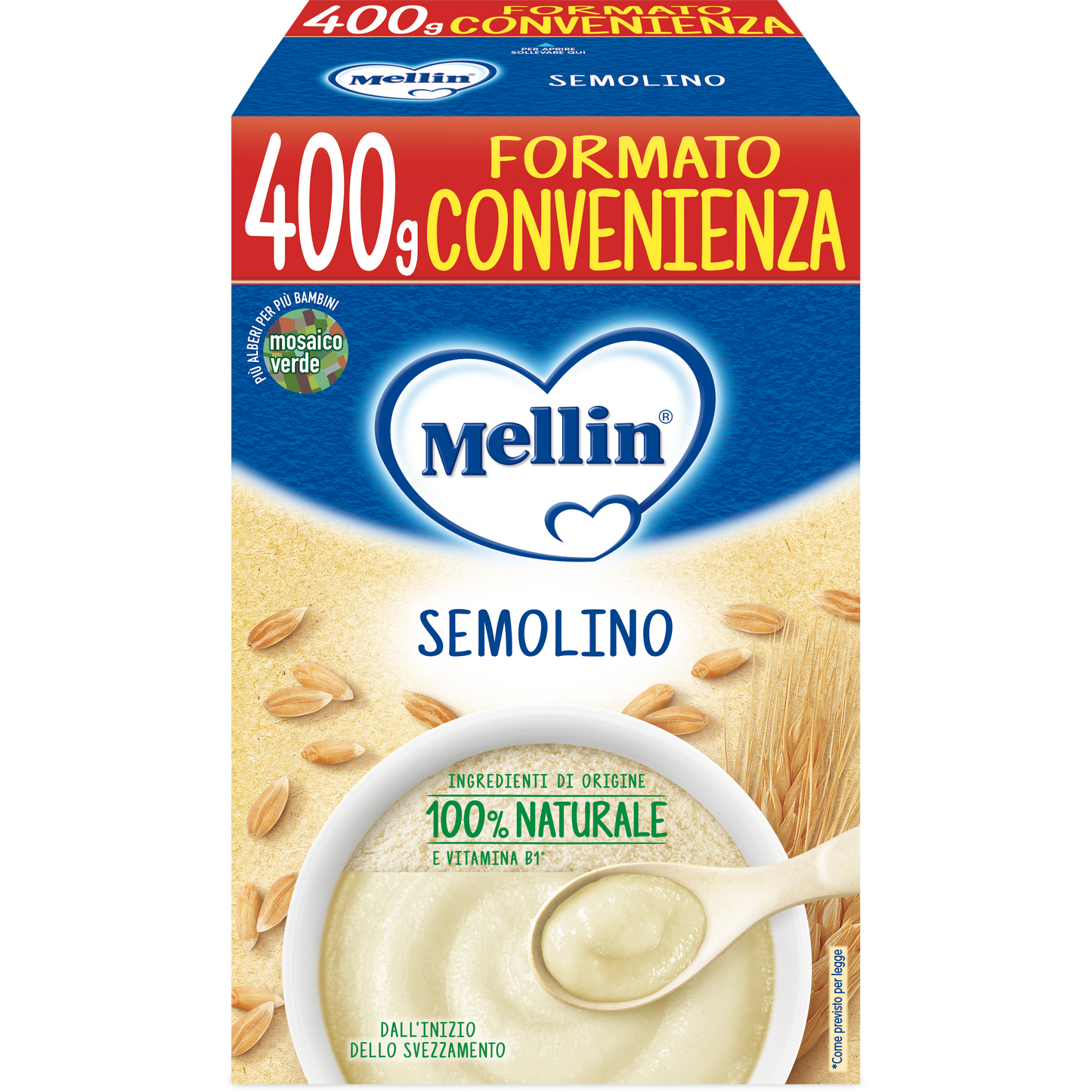 Mellin Crema Semolino 400g 4Mesi+