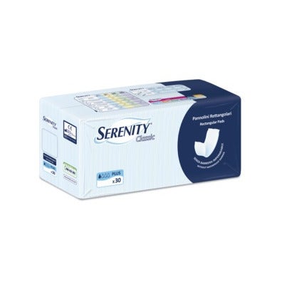 Serenity Classic Pannolino Rettangolare Senza Barriere 30 Pezzi