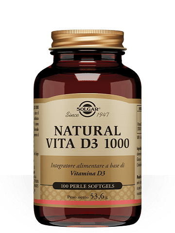 Solgar Natural Vita D3 1000 100 perle