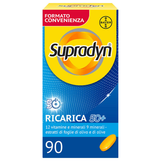 Supradyn Ricarica 50+ Integratore Multivitaminico Specifico Over 50 90 compresse