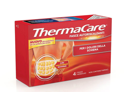 Thermacare Fasce Autoriscaldanti per Schiena 4 fasce monouso