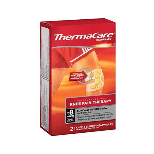 Thermacare Knee 8hr 2 cerotti per il dolore del ginocchio effetto calore