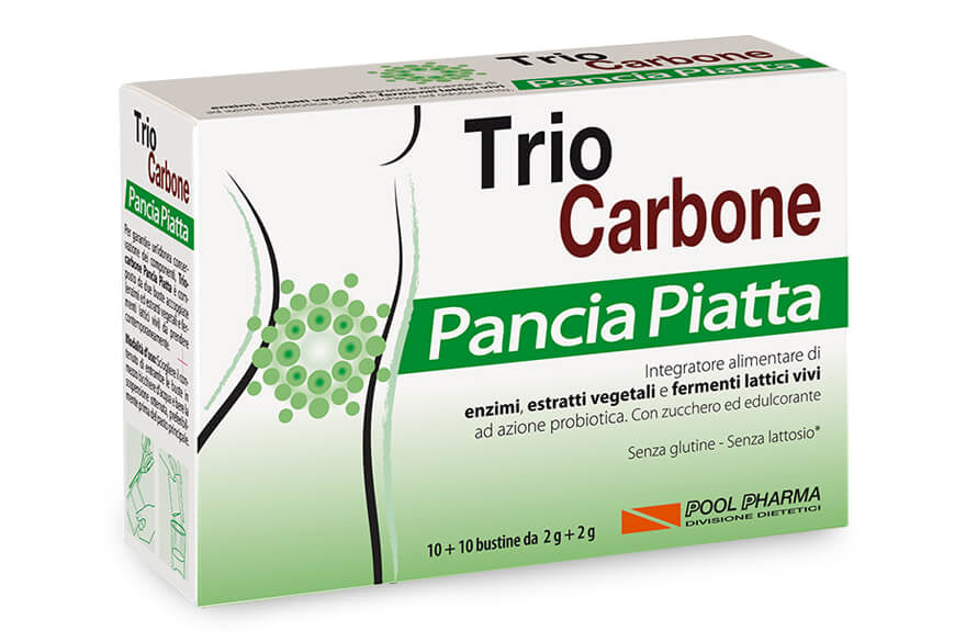 Triocarbone Pancia Piatta 10 bustine