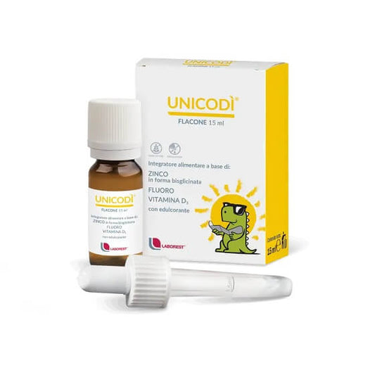 Unicodi' Fluoro Zinco Vitamina D3 per Bambini 15ml