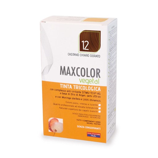 Maxcolor Vegetal Tinta 12 Castano Chiaro Dorato 140ml