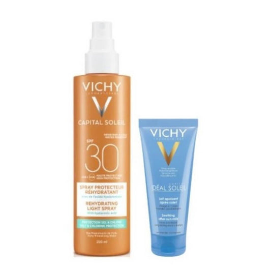 Vichy Capital Soleil Spray Leggero Reidratante SPF30 200ml + Doposole 100ml