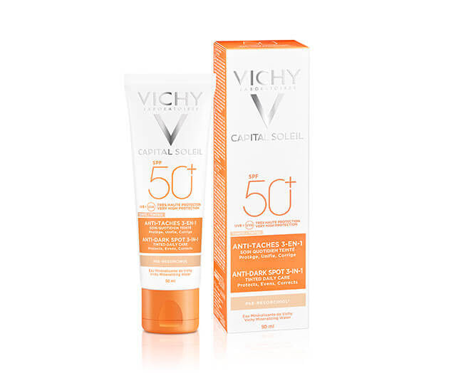 Vichy Capital Soleil Trattamento Anti macchie Colorato 3 in 1 SPF50+ 50ml