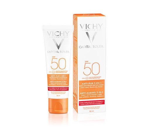 Vichy Capital Soleil Trattamento Quotidiano Antiossidante 3 in 1 SPF50 50ml