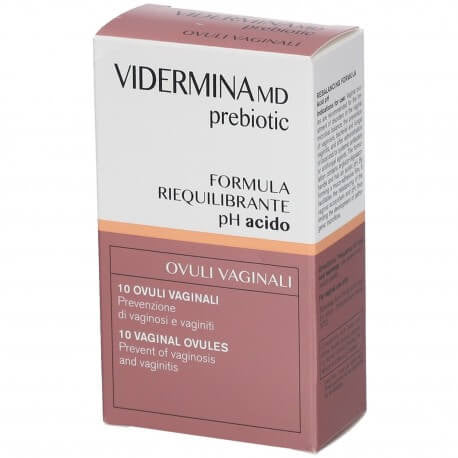 Vidermina Prebiotic Ovuli Vaginali 10 Pezzi