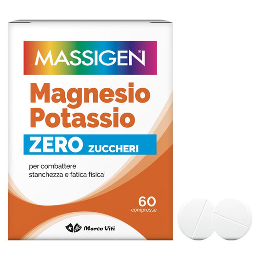 Massigen Magnesio E Potassio Senza Zucchero 60 Compresse