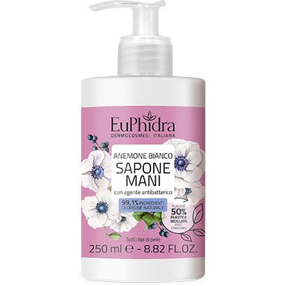 Euphidra Sapone Liquido Mani Anemone Bianco 250ml