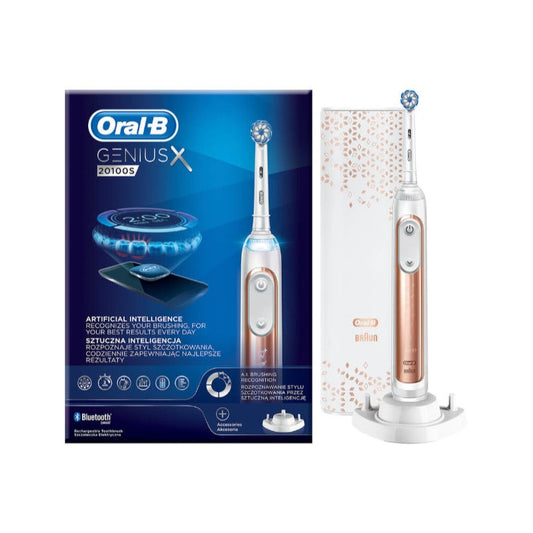 Oral-B Genius X 20100S Spazzolino Elettrico Oro Rosa