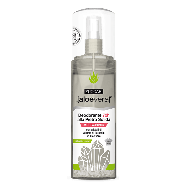 Zuccari Aloevera2 Spray Anti-Traspirante 72h alla Pietra Solida 100ml